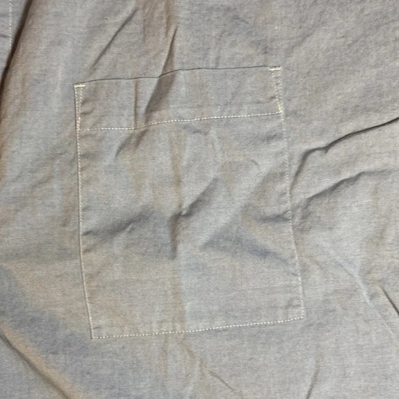 Everlane Womens Short Sleeve Soft Blue Kaftan Popover Blouse Size 8 - Picture 4 of 11